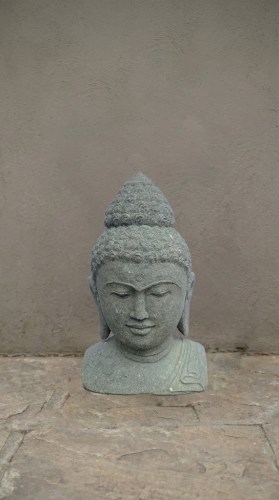BUDDHA BUST GREENSTONE 50CM